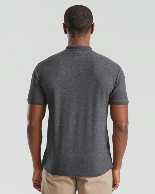 65/35 Polo - Dark Heather Gray
