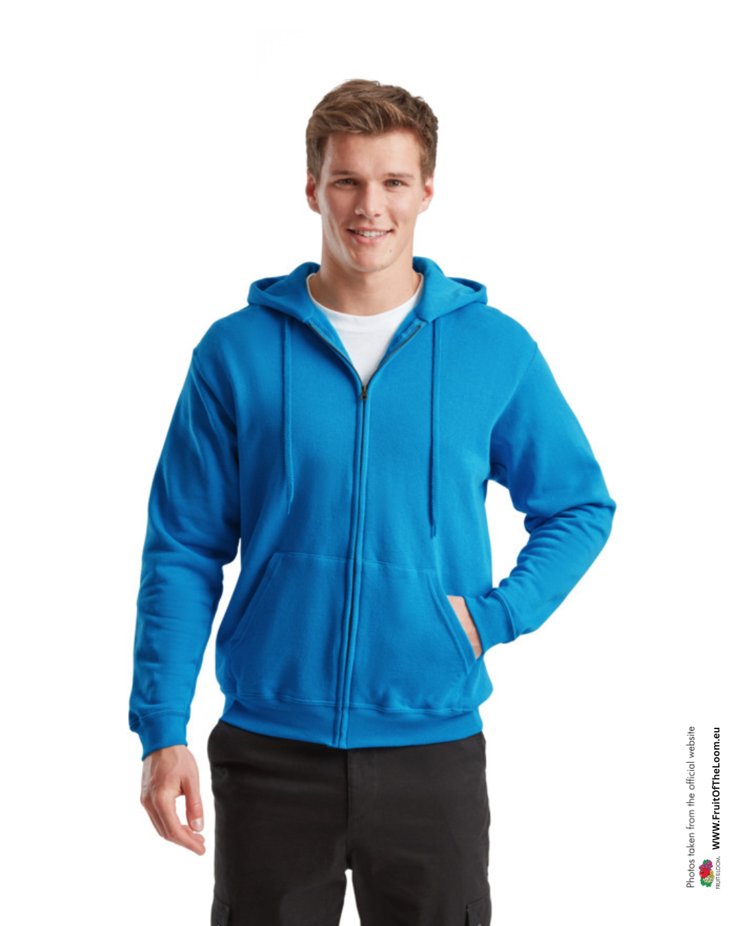 Classic Hooded Sweat Jacket - Azure Blue