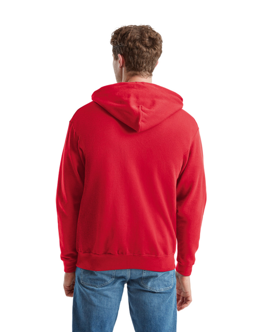 Classic Hooded Sweat Jacket - Red