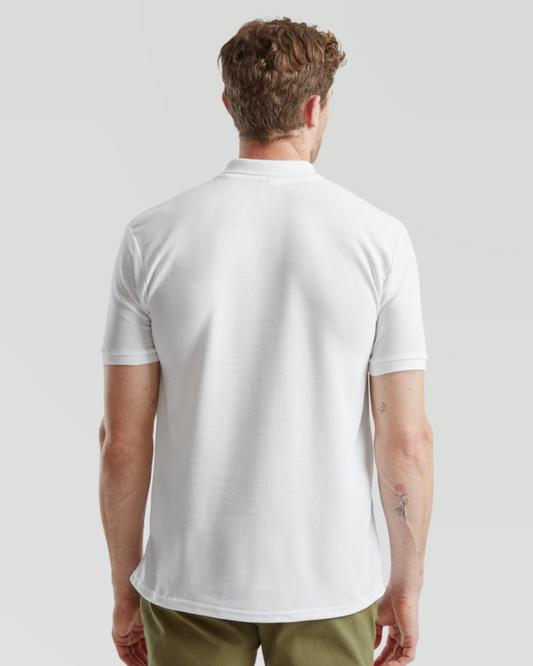 تيشيرت بولو 65/35 - أبيض