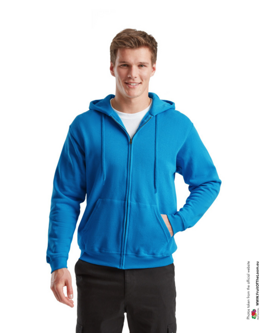 Classic Hooded Sweat Jacket - Azure Blue