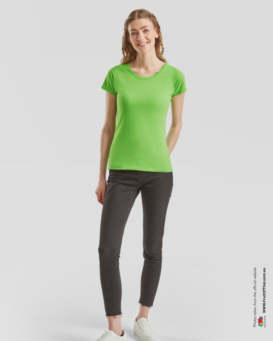Ladies Valueweight Tee - Lime