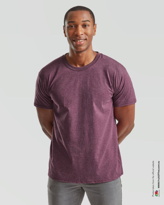 Valueweight Tee - Heather Burgundy