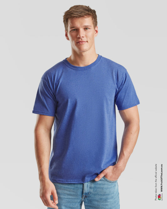 Valueweight Tee - Heather Royal Blue
