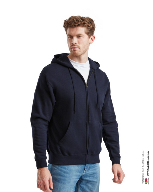 Classic Hooded Sweat Jacket - Deep Navy