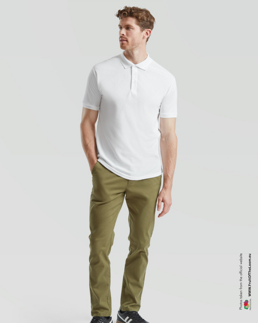 65/35 Heavy Polo - White