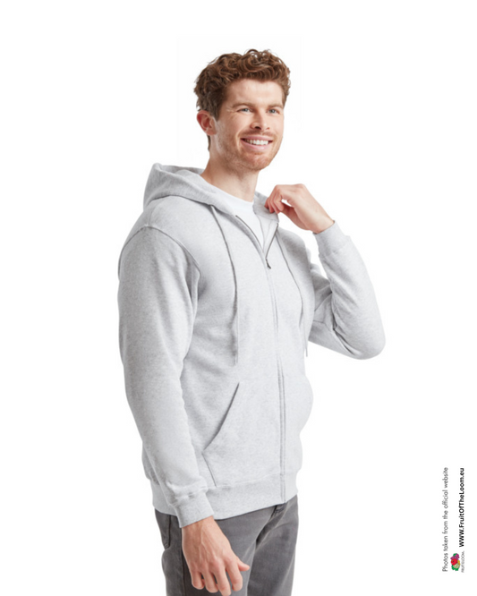 Classic Hooded Sweat Jacket - Heather Gray